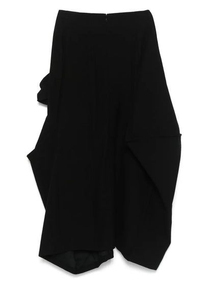 3D-Appliqué Midi Skirt