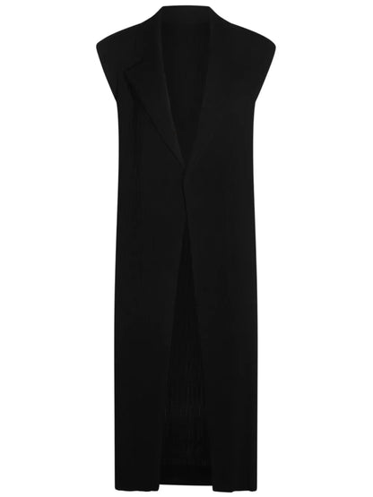 Hatching Pleats Vest