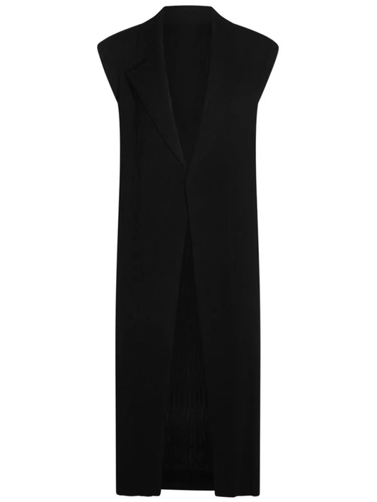 Hatching Pleats Vest