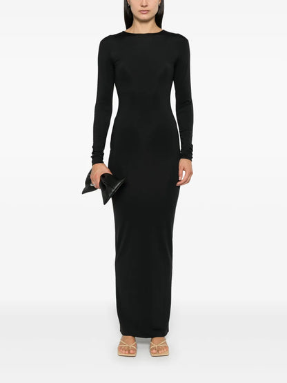 Long-Sleeve Maxi Dress
