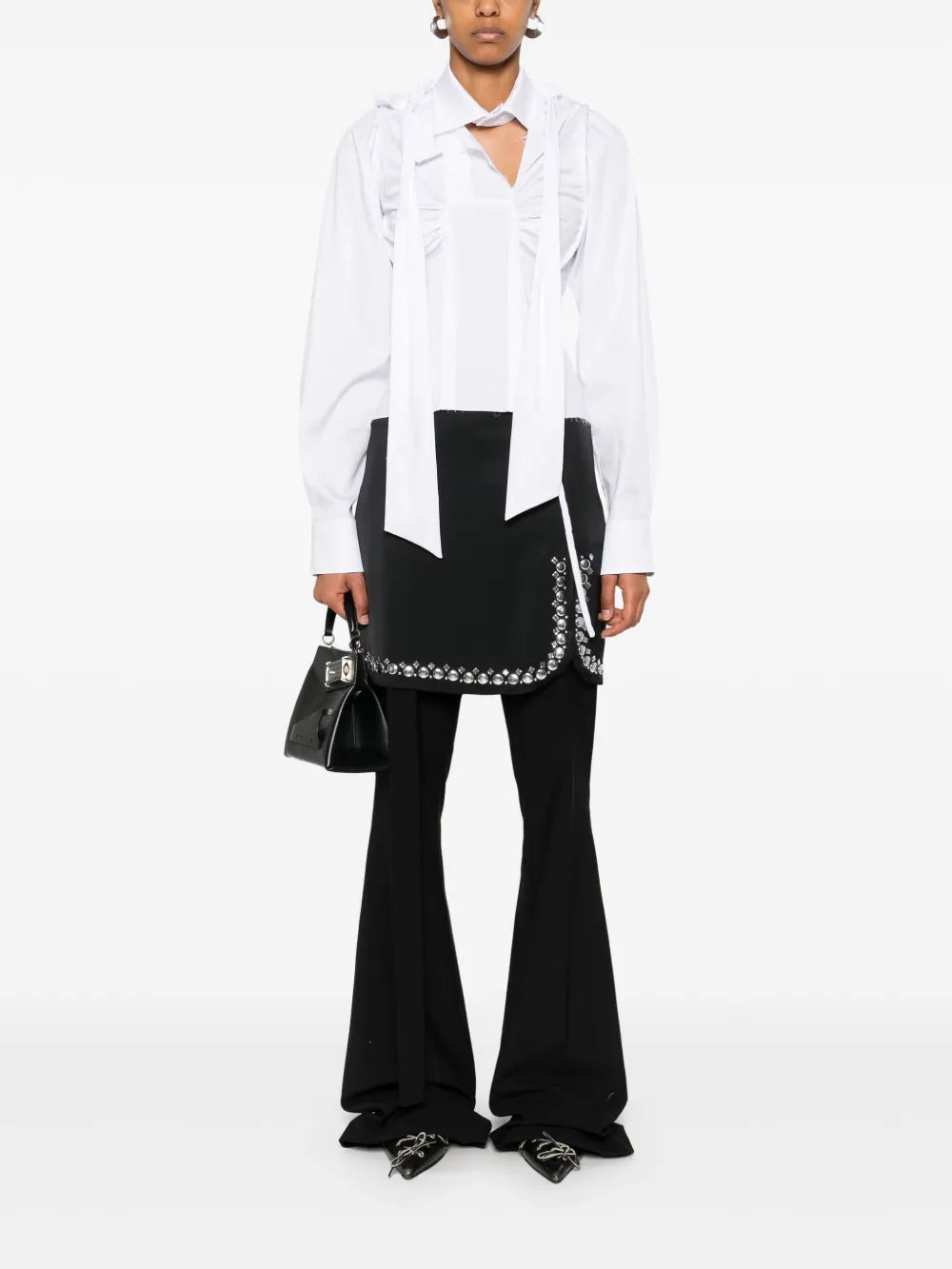 Deconstructed Lavallière Blouse