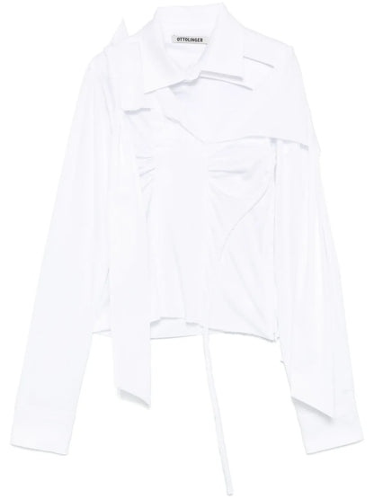 Deconstructed Lavallière Blouse