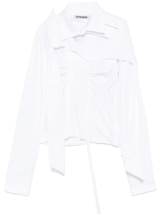 Deconstructed Lavallière Blouse