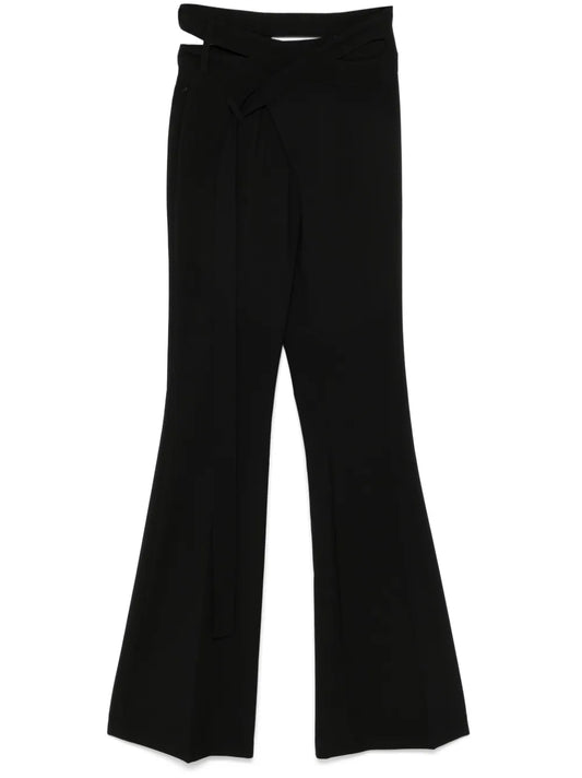 Flared Wrap Trousers
