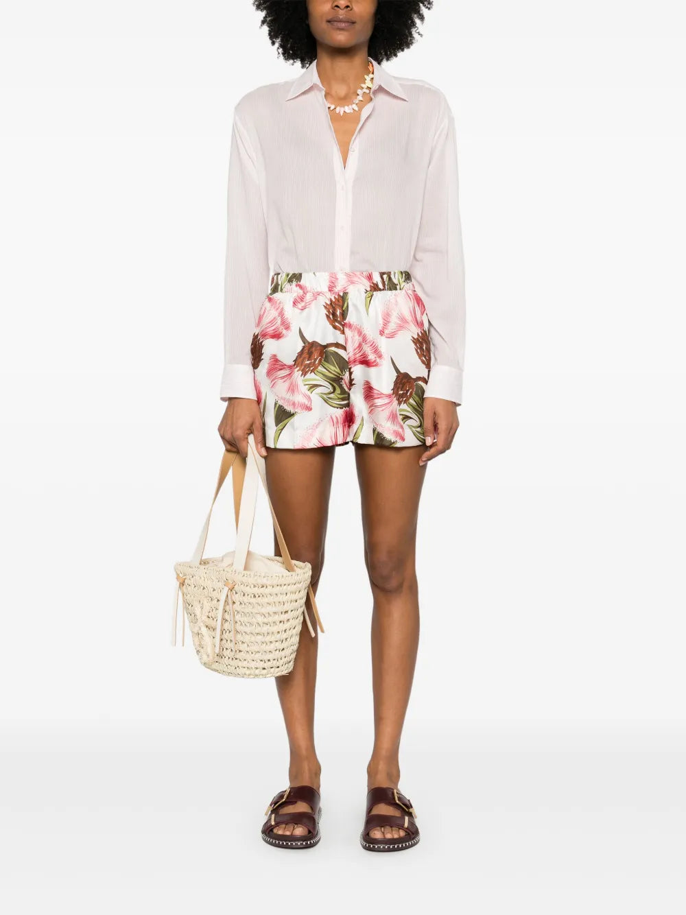 Floral-Print Shorts