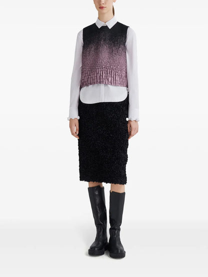 Gradient-Effect Textured Top