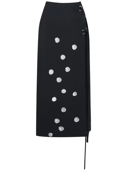 Alpine Ice Cube Print Pencil Skirt
