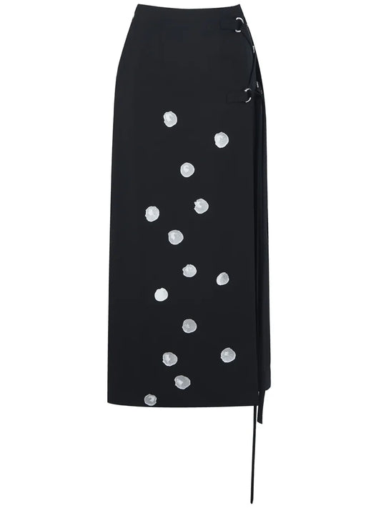 Alpine Ice Cube Print Pencil Skirt