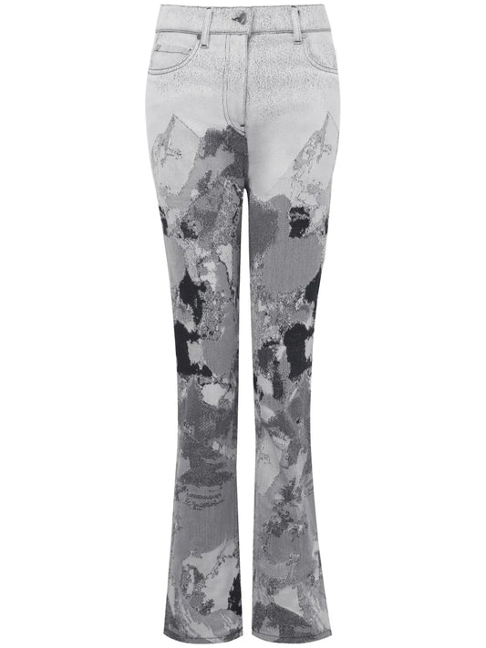 Abstract-Pattern Jeans