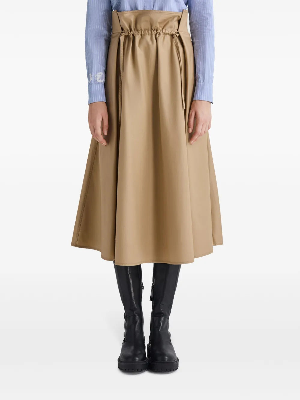 Stylish Ribbon Midi Skirt