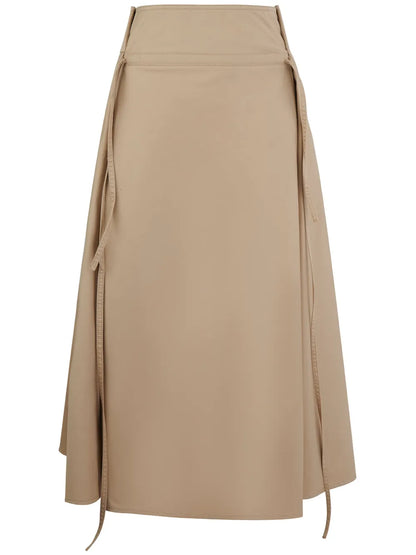 Stylish Ribbon Midi Skirt