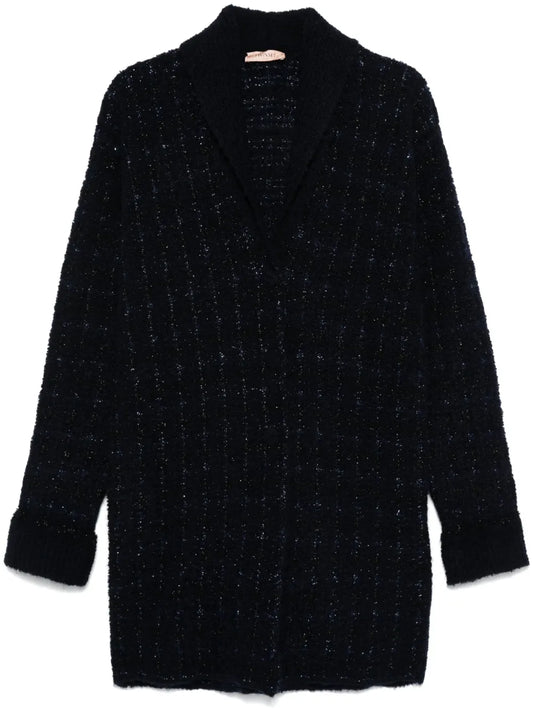 Check-Pattern Cardi-Coat