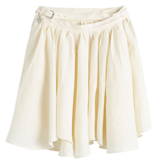 Waterfall Hem Midi Skirt