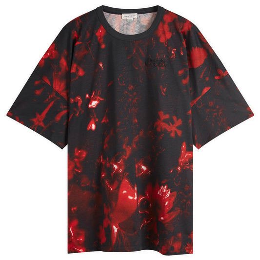 Waxed Floral Print T-Shirt