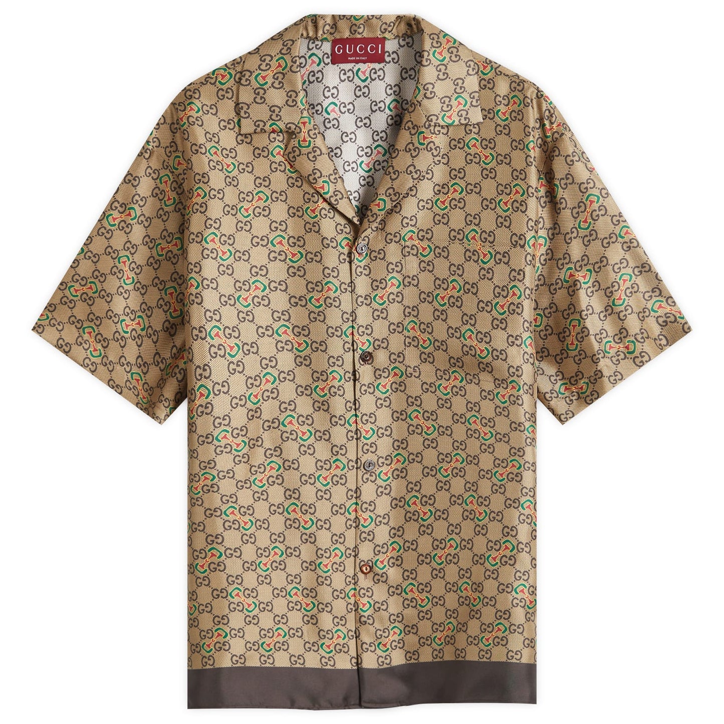 Silk GG Monogram Vacation Shirt