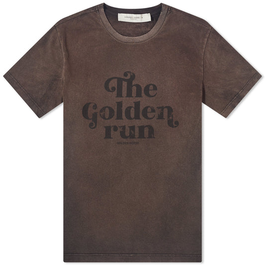Golden Run Print T-Shirt