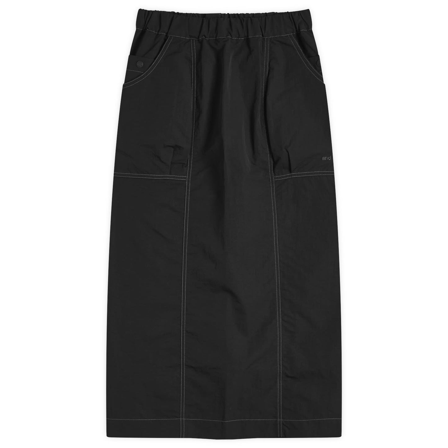 Crinkled Nylon Skirt