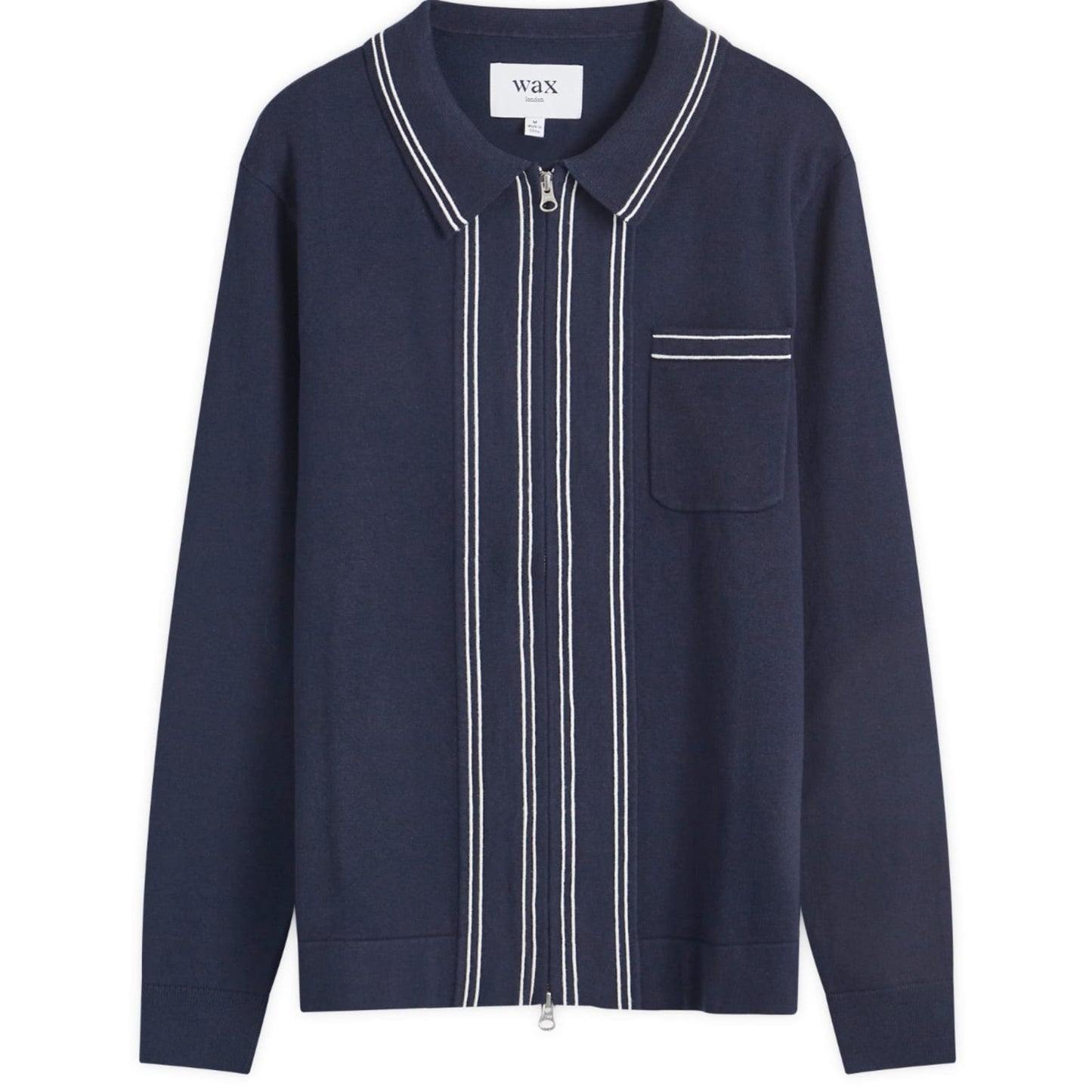 Amble Milano Stripe Long Sleeve Polo