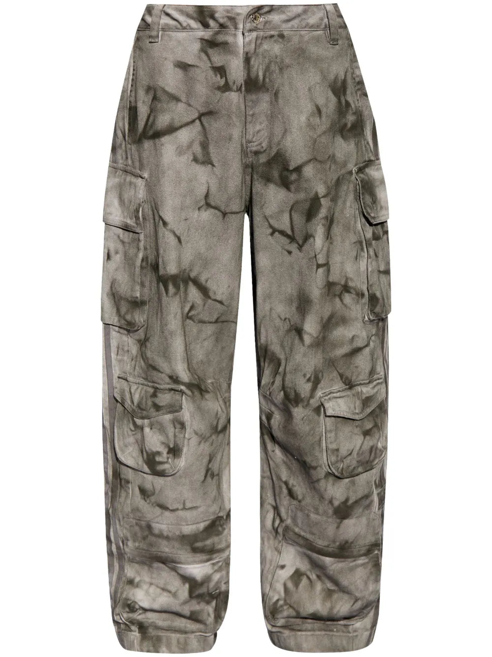 Camouflage-Print Cargo Trousers