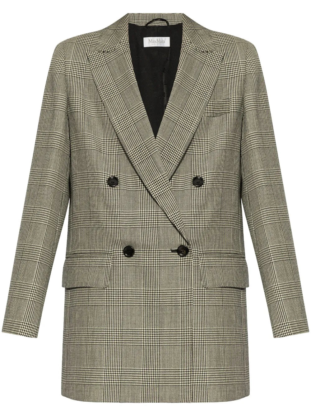 Houndstooth-Pattern Blazer