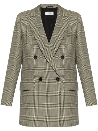 Houndstooth-Pattern Blazer