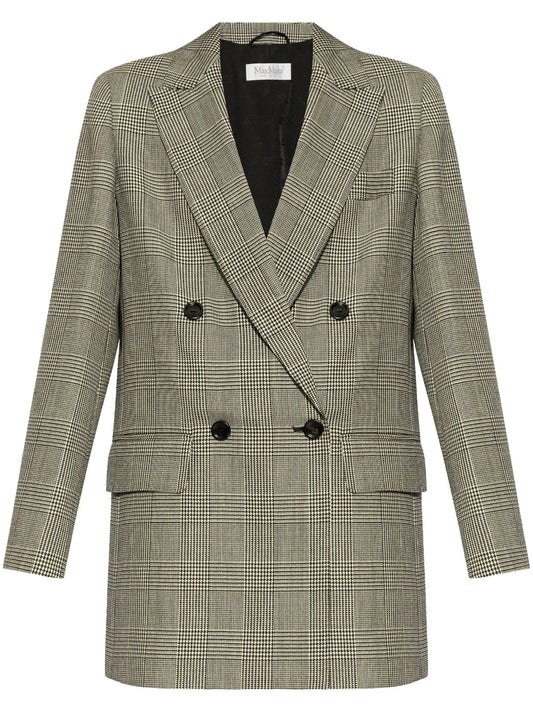 Houndstooth-Pattern Blazer
