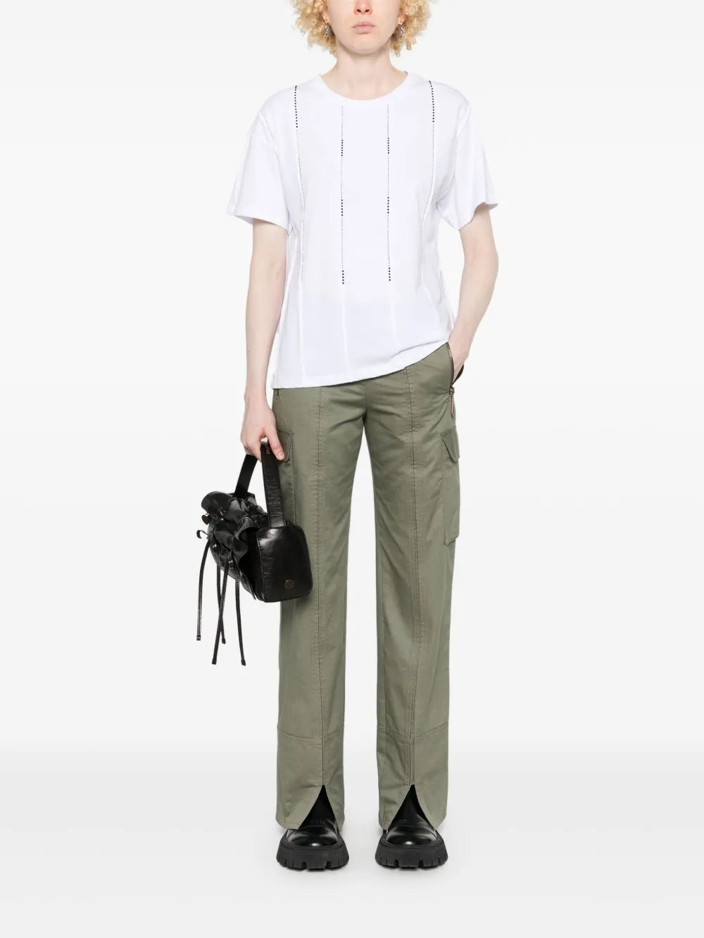 Glass Crystal-Embellished T-Shirt