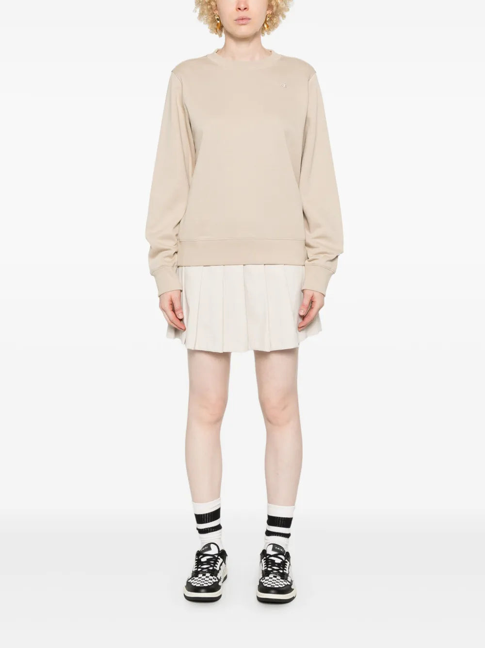 Embroidered-Logo Crew-Neck Sweatshirt