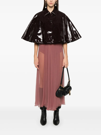 Lacquered Short Cape