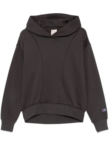 Embroidered-Logo Hoodie