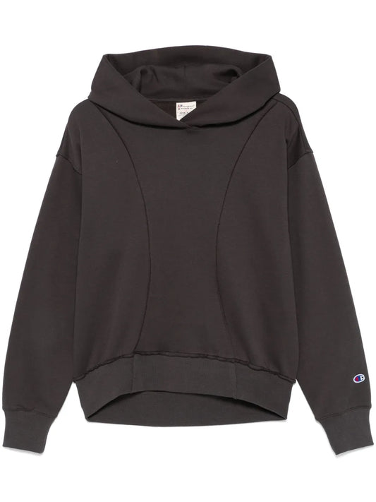 Embroidered-Logo Hoodie