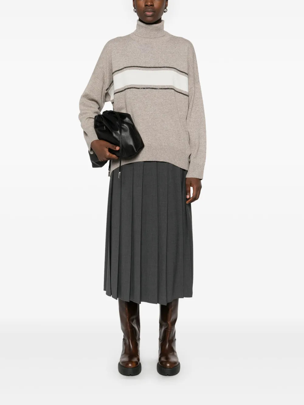 Stripe-Detailing Sweater