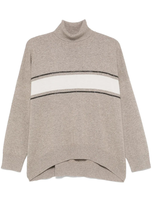 Stripe-Detailing Sweater