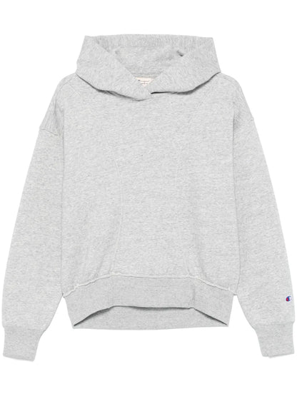 Embroidered-Logo Hoodie