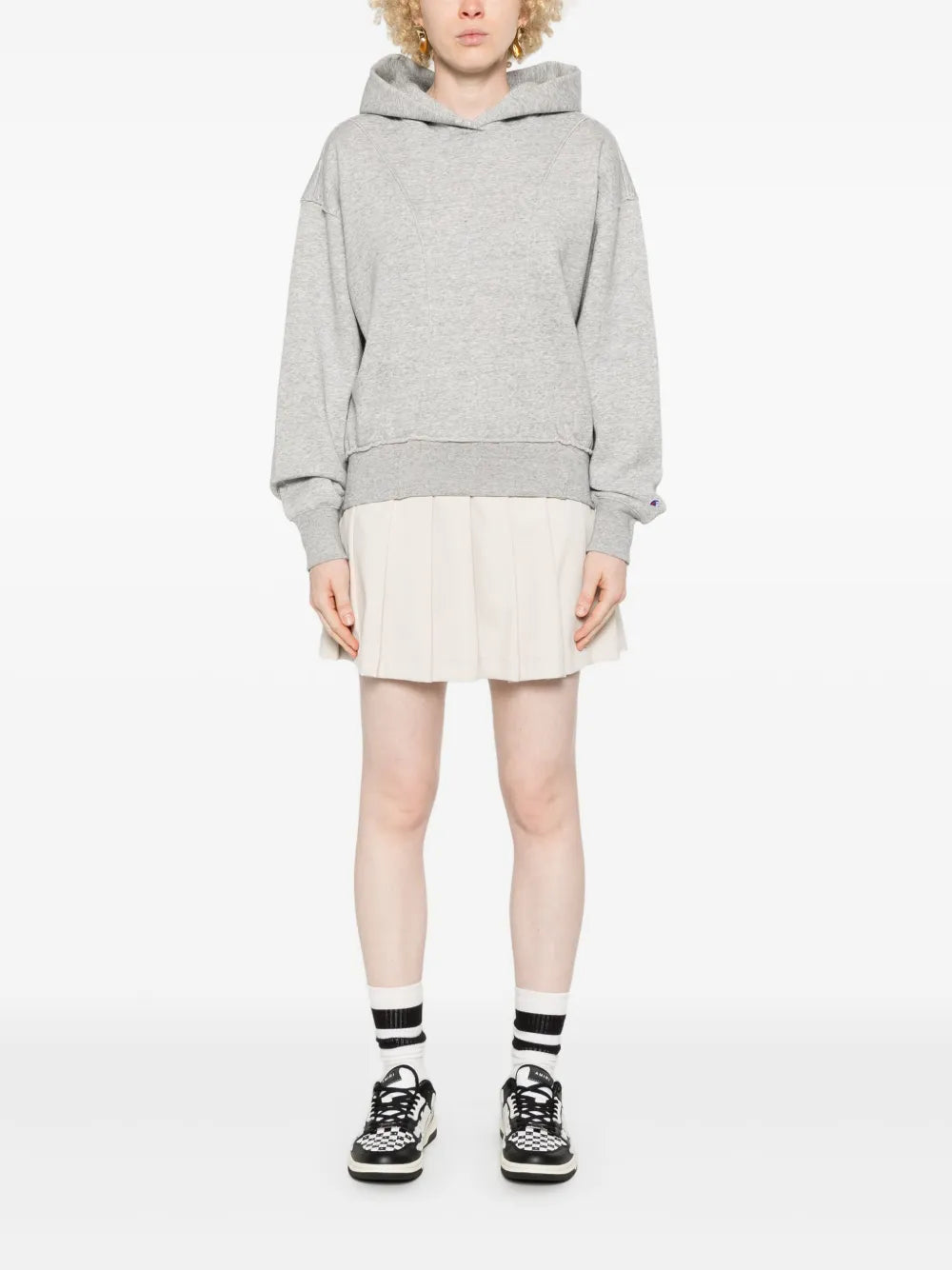 Embroidered-Logo Hoodie