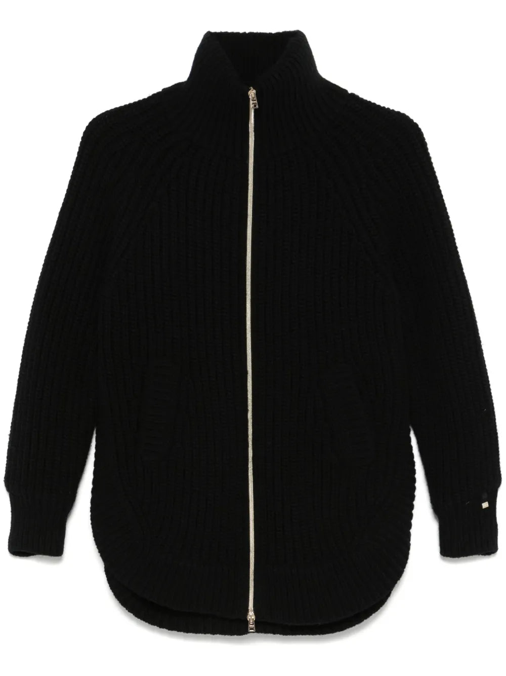 Panelled-Design High-Neck Jacket