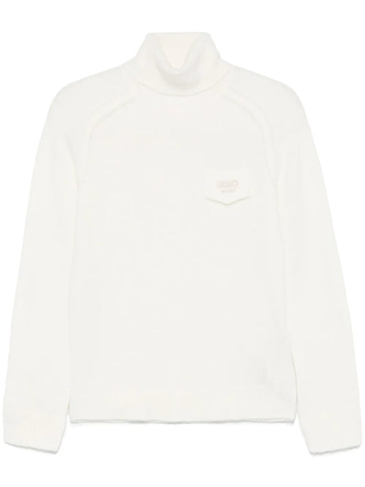 Embroidered-Logo Sweater
