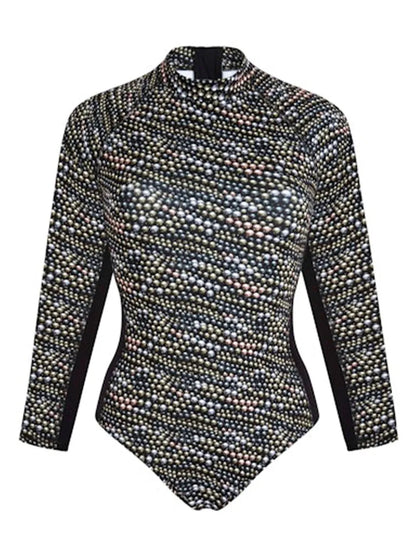Pearl-Print Swimsuit