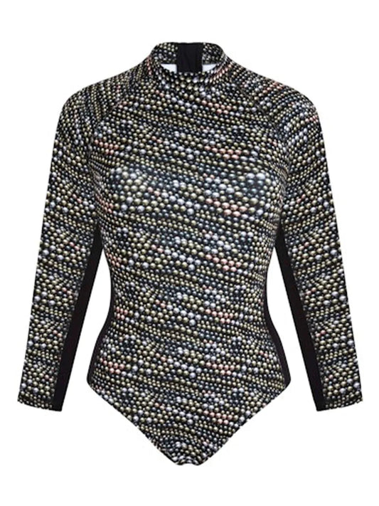 Pearl-Print Swimsuit