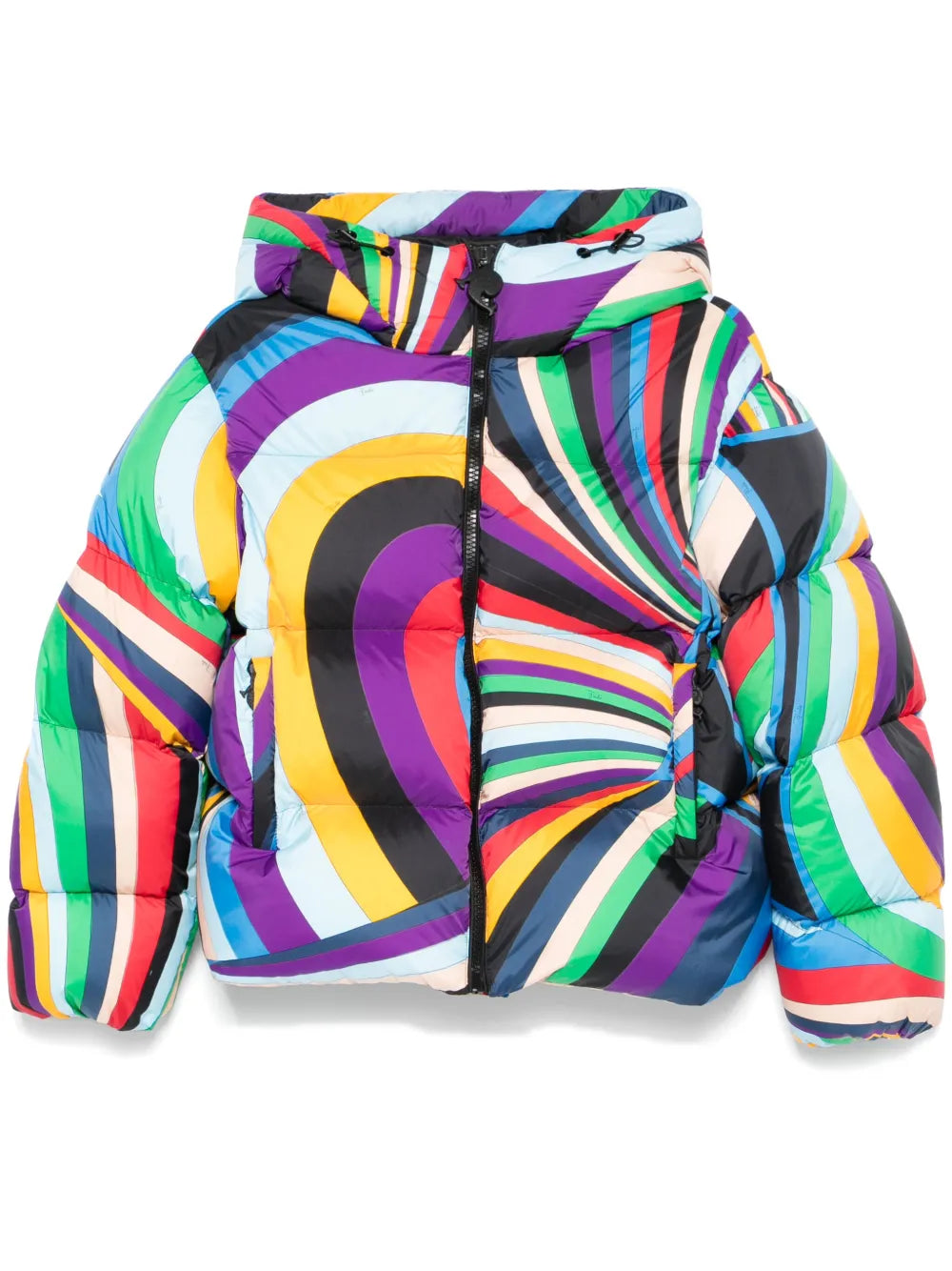 Iride-Print Puffer Jacket