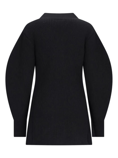 Ribbed-Knit Cardigan