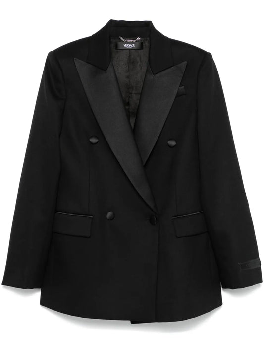 Satin-Lapels Blazer