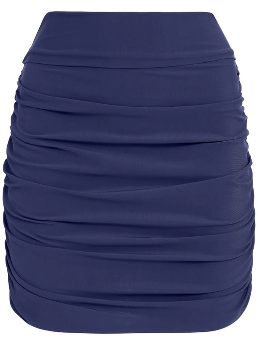 Draped Mini Skirt
