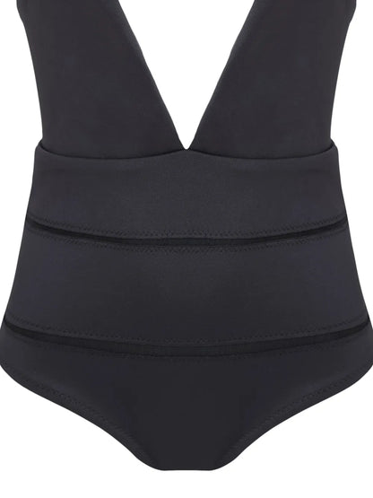 Plunging V-Neck Swimsuit