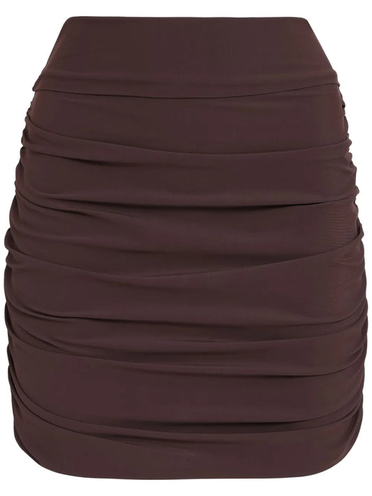 Draped Mini Skirt