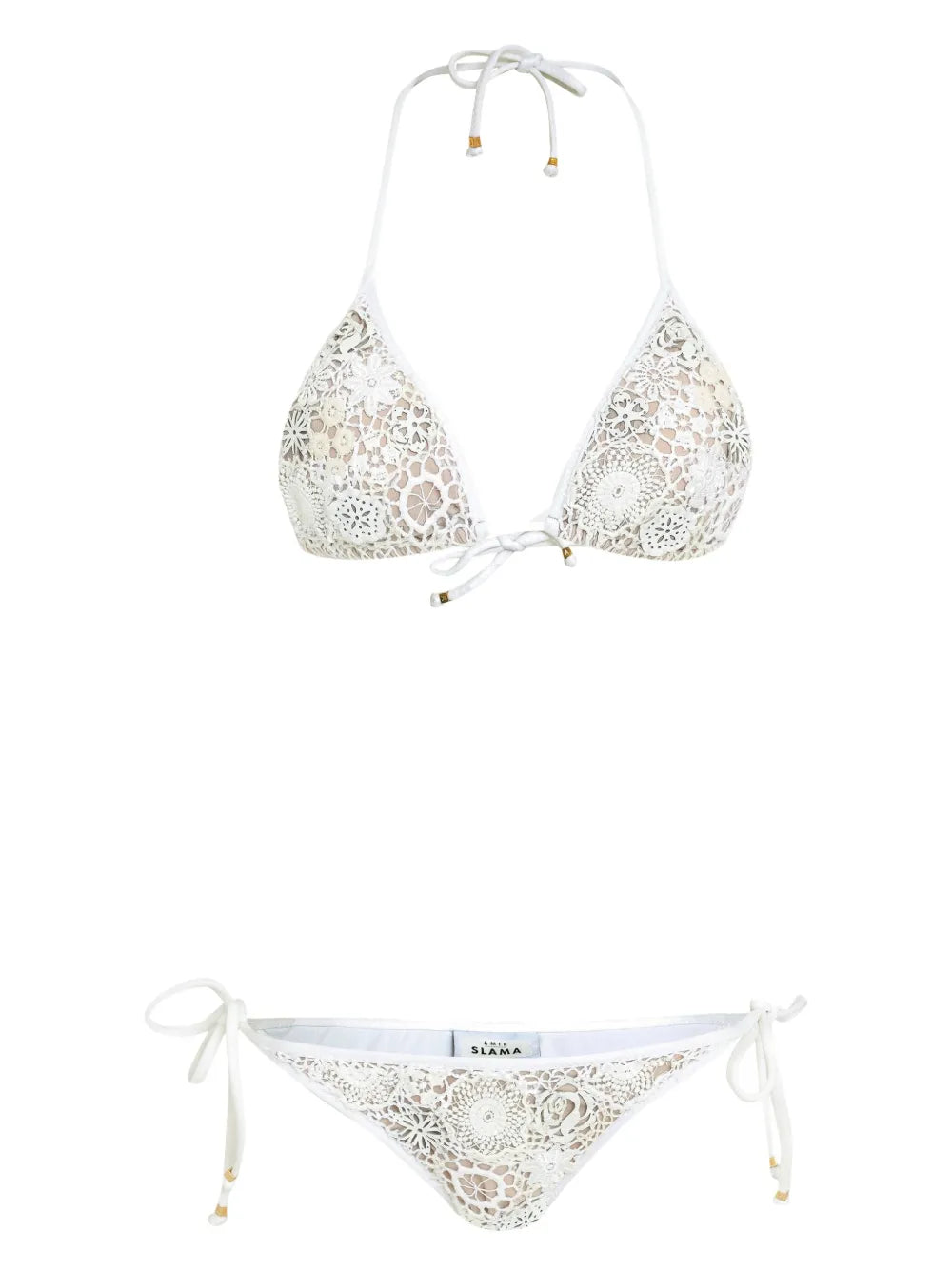 Floral Embroidered Bikini