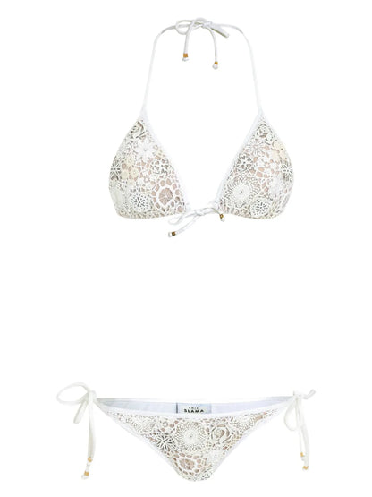 Floral Embroidered Bikini