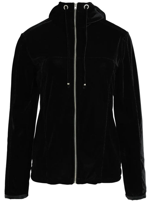 Velour Hooded Jacket
