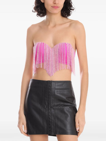 Strapless Cropped Top
