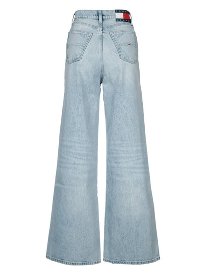 Distressed Wide-Leg Jeans